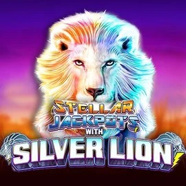 Stellar Jackpots with Silver Lion logo – Jackpots by Lightning Box Game at Wintari Casino