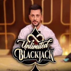 Unlimited Blackjack online game logo by Ezugi on wintarii.co.nl